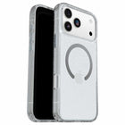 OtterBox Symmetry Clear Compatible with MagSafe Case with Camera Control for iPhone 17 Pro Max - Stardust 3.0 with Blue Tint Clear-Tactile buttons feel just like your phone’s