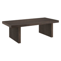 Hudson&Canal Soren 48"W Rectangular Coffee Table - Alder Brown-A modern contemporary design for your living room, den, and more