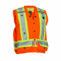 Forcefield Surveyor's Vest - Orange - Large-100% polyester tricot body
