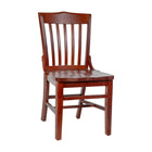 Flash Furniture HERCULES Series School House Back Mahogany Wood Restaurant Chair-Wood Chair