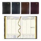 Brownline 2027 Executive Appointment Book Weekly Planner with Sewn Binding - 8-3/16" x 5-5/8" - Assorted Colours - Trilingual-12-Month: January 2027 to December 2027