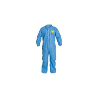 Dupont Personal Protection Coverall, Proshield, Blue, Elas Wrist&Ankle, 4X, 12 Pack (PB125SBU4X002500)-Material: SMS