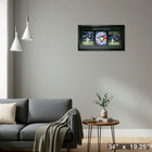 Jose Bautista Toronto Blue Jays Triple Photo Frame the Bat Flip - Framed Print - 34" x 19"-Ready to hang - arrives fully assembled