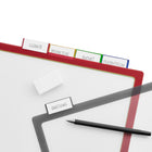 Staples Better Print & Apply Label Plastic Dividers Set - 5-Tabs - Assorted Colours-Made of PVC-free long-lasting plastic with clear front, while assorted-color edges and tabs allow to keep track of how each portion of your project is coming along