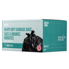 Perk Heavy-Duty Garbage Bags, 26" x 32-1/2" - Black - 150 Pack-Large size of 26" x 32-1/2" provides ample space to fit a variety of trash cans
