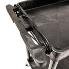 Luxor Structural Foam 2-Shelf Utility Cart - 24" x 32" - Black-Two 1.75"-thick flat shelves with .25" retaining lip to secure items