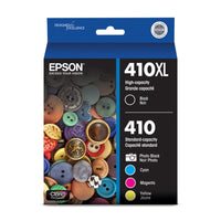 Epson T410 Ink Cartridge - Combo Capacity - Black & Colour Combo-Sharp text and brilliant colour for high-quality results, fast-drying ink