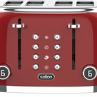 Salton NuRetro Digital 4 Slice Toaster - Space Cherry-6 different toasting levels for precise browning, from lightly golden to extra crisp. reheat, defrost and bagel (toasts only one side) functions for perfect results.