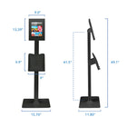 Mount-It Anti-Theft Tablet Kiosk with Document Holder for iPad, iPad Air, iPad Pro-9