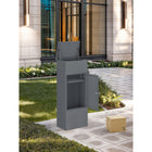 Ceha Canada Medium Parcel Drop Box - 16" W x 12" D x 41"  H - Basalt Grey-7