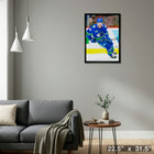 Elias Pettersson Vancouver Canucks Skating - Framed Canvas - 22" x 31"-Ready to hang - arrives fully assembled