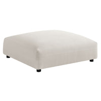 Modway Solace Modular Upholstered Fabric Ottoman - Salt-Modular Square Ottoman