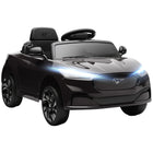 Qaba 12V Licensed Ford Mustang Mach-E Kids Electric Car - Black-Officially licensed Ford Mustang Mach-E, a stylish gift for kids 