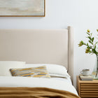 Modway Rael Performance Velvet Queen Headboard - Alabaster-Stain-Resistant Performance Velvet