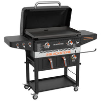 Blackstone 28" Patio Collection Griddle With Airfryer-28" griddle station with hood & Electric igniter system
