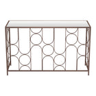 Zuo Convale Console Table - Bronze-Mirror Glass rectangular shape tabletop