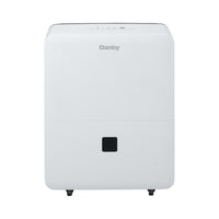 Danby 22 Pint Dehumidifier with Smart Dehumidify - White-22-pint Dehumidifier: controls humidity in spaces up to 1,500 sq. ft