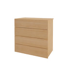 Nexera James 4-Drawer Dresser Chest - Natural Maple-4 convenient storage drawers for your clothes and personal belongings