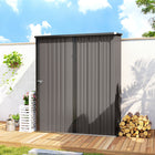Outsunny 5' x 3' Outdoor Storage Shed-Sloped roof will help rainwater to drain quickly    
