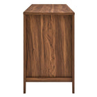 Modway Soma 47" Office Desk - Walnut-Slide-Out Keyboard Tray