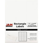 JAM Paper Mailing Address Labels, 1 x 2 5/8, White, 3 sets of 120 (4062900g)-White