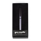 Gry Mattr Gel Pen Blue/Grey Barrel - Black Chrome Accents - 0.7mm-Black Ink