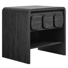 Modway Toscana 1-Drawer Nightstand - Black-Versatile End Table With Storage