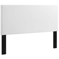 Modway Taylor Upholstered Faux Leather Full/Queen Headboard - White-Full and Queen Size Headboard