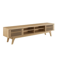 Modway Render 70" Entertainment Center TV Stand - Oak-Mid-Century Style 70" TV Stand