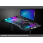 Cougar MARS 120 Gaming Desk with ARGB Lighting - Black-Made of high-strength steel frame for maximum stability
