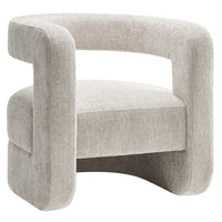 Modway Jaylin Upholstered Chenille Accent Chair - Dove Grey-Chenille Upholstery