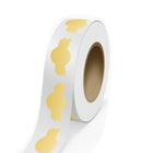 JAM Paper Standard Label Rolls - Anniversary Seal - 1 3/8 x 2 5/8 - Gold Metallic Foil - 125 Labels/Roll-Colour: Durable Gold Shiny Foil | Make your mail stand out with colourful shipping address labels.