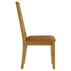 Modway Arlo Vegan Leather Upholstered Faux Rattan and Wood Dining Side Chairs - Natural/Tan - 2 Pack-Assembly Required