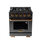 Kucht 30" KEG Series Pro Style Gas Range - Gemstone -Cook and bake like a pro with an extra-large 4.2 cu ft convection oven, five rack positions, and an oversized viewing window
