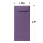 JAM Paper #10 Policy Envelopes, 4 1/8 x 9.5, Dark Purple, 100 Pack (563912518g)-Opening: Open end