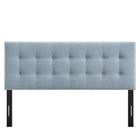 Modway Emily Fabric Upholstered Queen Size Headboard - Sky Blue-Assembly Required