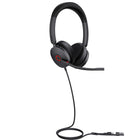 Yealink UH48 Dual USB Wired Headset - Microsoft Teams-Four-Microphone Noise-canceling Technology