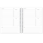 Blueline Undated Task Planner, 9-1/4" x 7-1/4", Black, English (B310.81)-270 micro-perforated pages