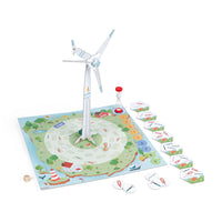 Janod WWF Wind Turbine Building Cooperative Game-Be strategic and move your piece to collect the right tools and help your building site partners to build the wind turbine as quickly as possible.