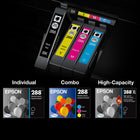 Epson T288 Ink Cartridge - High Capacity - Black-Epson printing system is specifically designed to be used with Epson Genuine Cartridges. Use of non-genuine ink could cause damage not covered under the printer's limited warranty