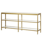Hudson&Canal Alexis 64"W Console Table - Brass-Table has a weight capacity of 50 lbs