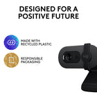 Logitech Brio 100 Full HD Webcam for Meetings and Streaming, Auto-Light Balance Built-In Mic - Graphite-9