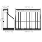 Soozier Bike Stand Rack - Black-Steel frame with painted finish resists water and rust