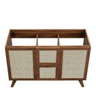 Modway Soma 48" Single or Double Sink Compatible Bathroom Vanity Cabinet - Walnut-Assembly required