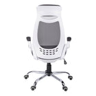 Monarch Specialties 7269 High-Back Executive Office Chair - White/Grey Mesh/Chrome-Assembly required: Illustrated instructions and all hardware are provided for convenience (additional tools may be needed)