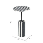 Zuo Regles Side Table - Multicolor-Dimensions: 12.0" L x 12.0" W x 22.0" H