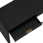 Manhattan Comfort Grace 54" Modern 2-Drawer Office Desk - Black & Gold-Available in Natural Oak, Black, and Black and Gold