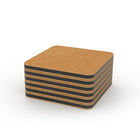 Minimal Paper Fiber Coaster - 6 Pack-Reversible design with juice groove for easy prep.