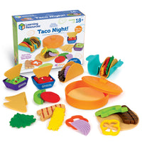 Learning Resources New Sprouts Taco Set - Set of 28-Every Day is Taco Tuesday! Kids discover everything they need for a tasty pretend taco night with this 28-piece play food set!