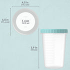Bentgo Prep Twist-Top Containers 20-Piece Set- The space-saving stackable design takes up minimal fridge space and offers a clear view of what's inside.